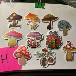 Mushroom Stickers For Laptops,tumblers,phones Scrapbooking Junk Journals Lot H